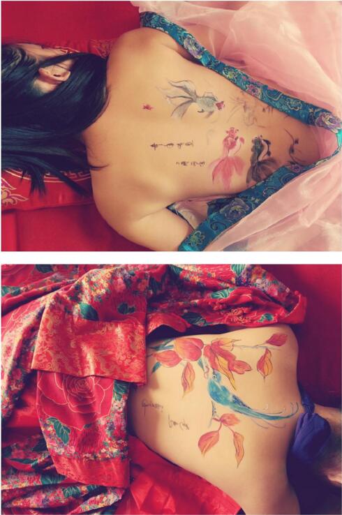 中國風人體彩繪，彩繪藝術