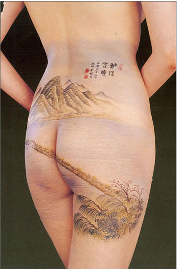 人體彩繪藝術，中國風彩繪