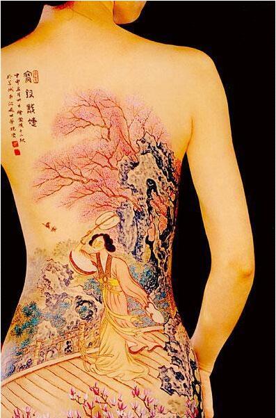 國風人體彩繪 彩繪藝術