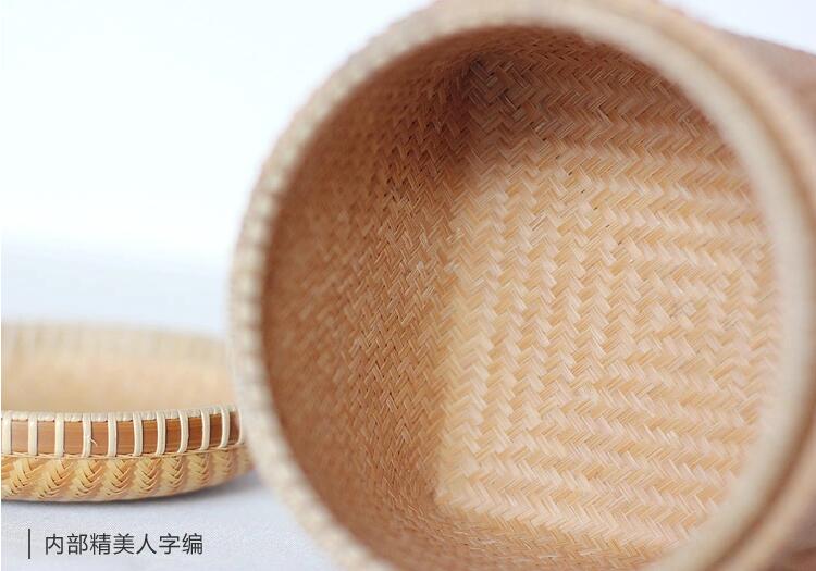中國風手工編織收納篚簍竹編