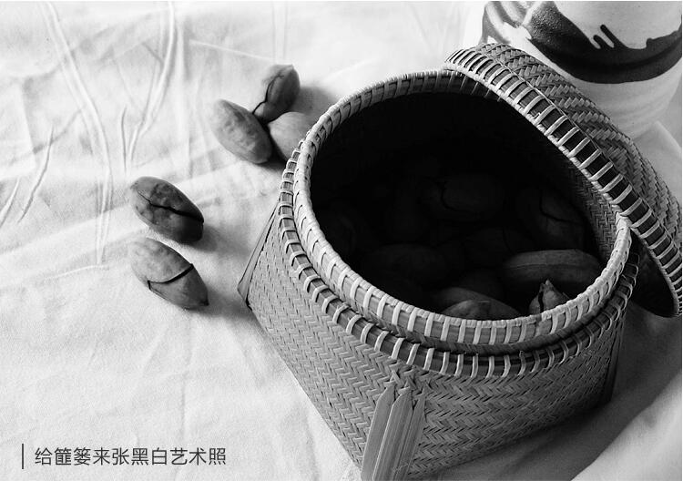 中國風手工編織收納篚簍竹編