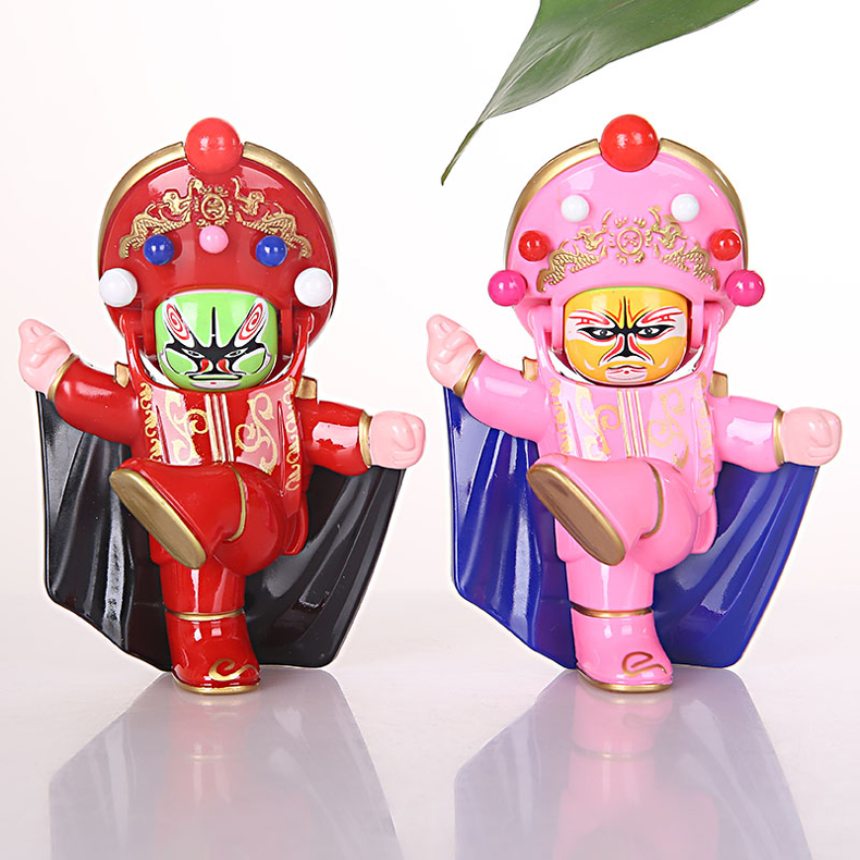 中國(guó)風(fēng)川劇臉譜變臉娃娃創(chuàng)意筆筒