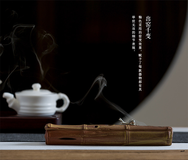 小巧精致寓意節節高升的陶瓷香爐