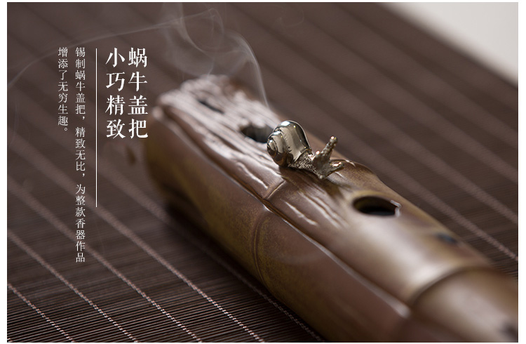 小巧精致寓意節節高升的陶瓷香爐