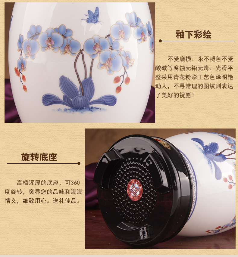 寓意富貴吉祥的創意青花瓷筆筒