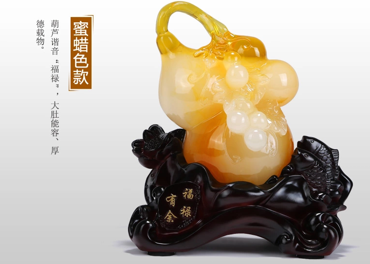 招財葫蘆工藝品，手工復古葫蘆擺件