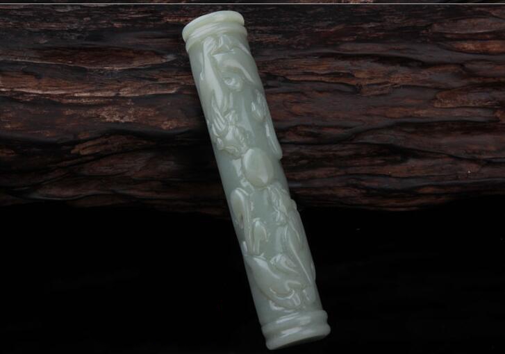 和田玉鎮紙，玉不雕不成器