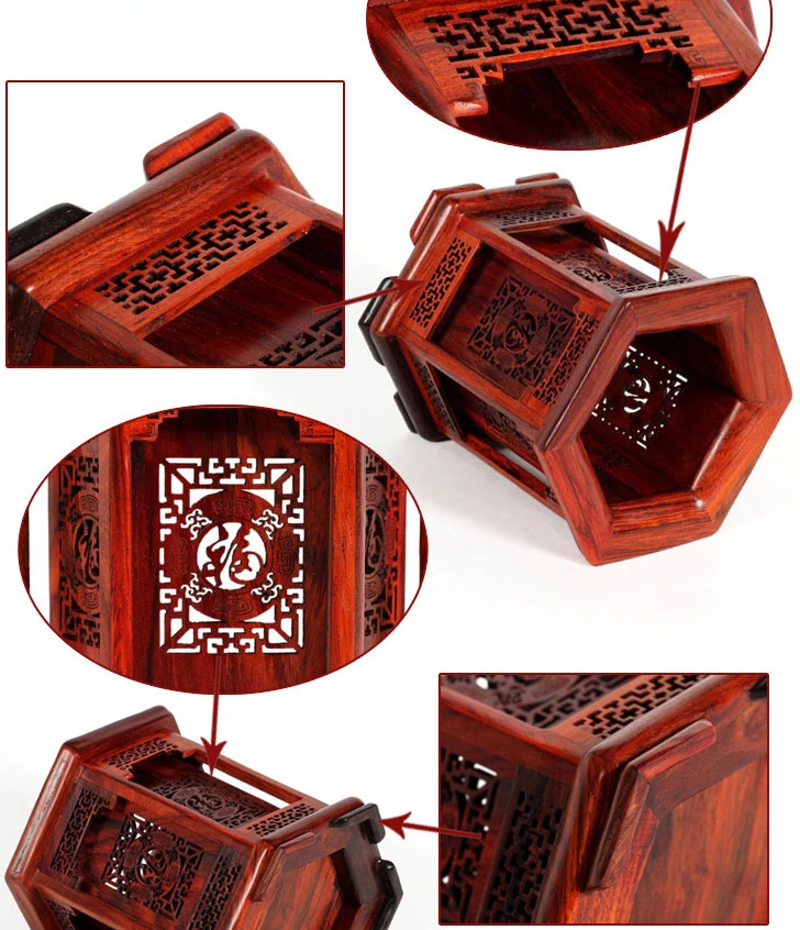 老撾大紅酸枝實(shí)木筆筒，紅木雕工藝品