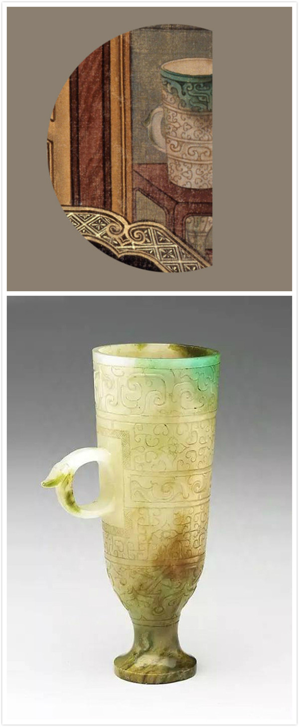 古代精美文物畫(huà)像與實(shí)物