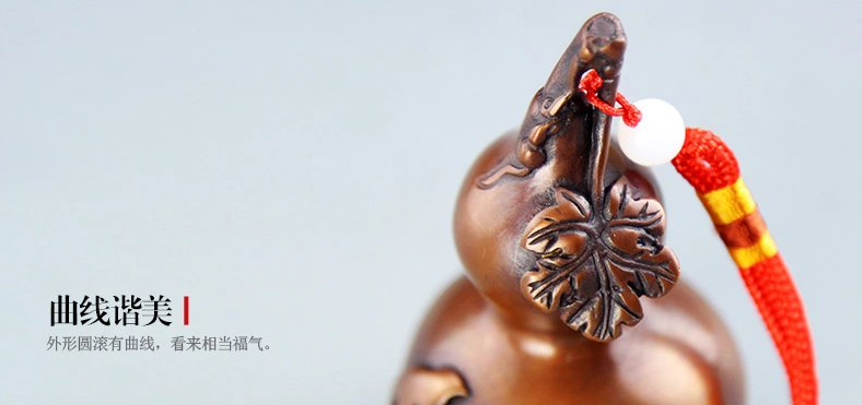 精致風水吉祥物文玩紫銅葫蘆工藝品