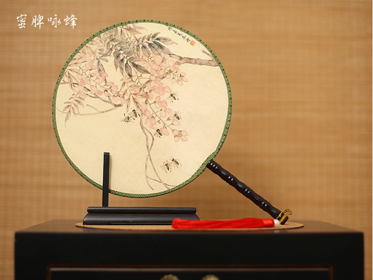 古風古畫圖案系列雙面團扇