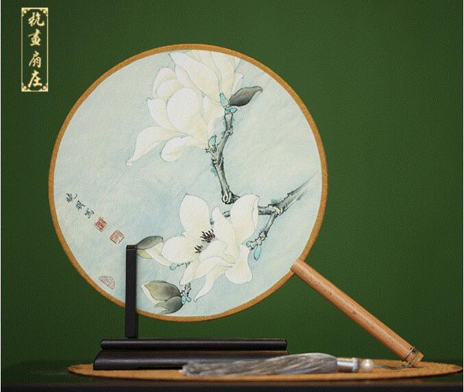 中國風(fēng)古典雙面團(tuán)扇
