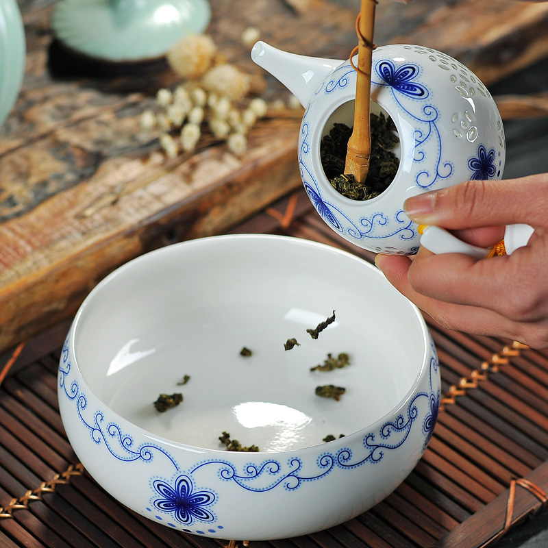 景德鎮青花冰梅水盂
