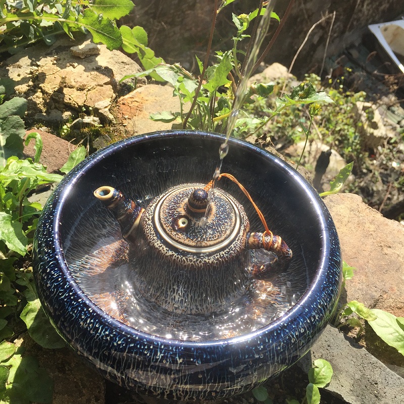 景德鎮天目釉窯變水盂