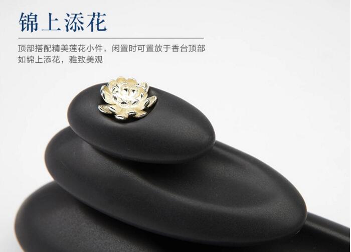 西藏瑪尼堆倒流香爐，創意陶瓷塔香倒流香香爐