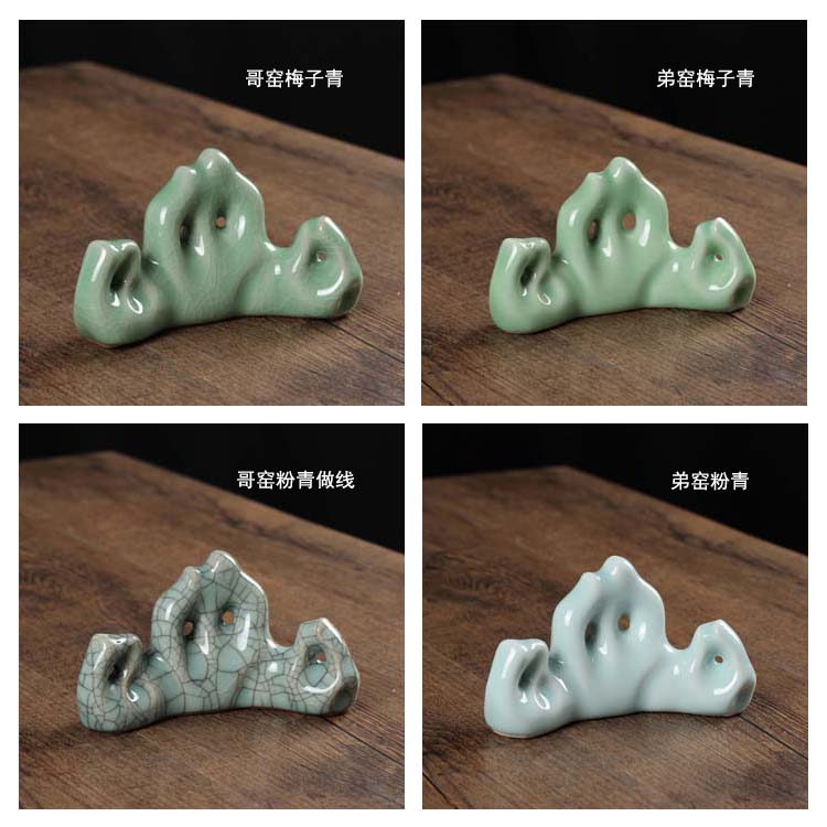 玉質筆架，精美的山形筆擱