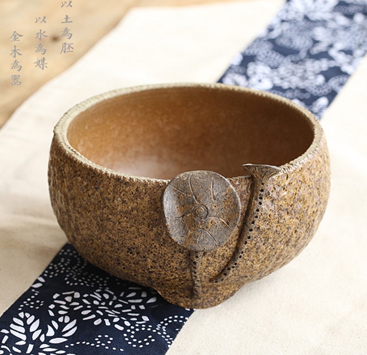 日式陶瓷水盂，可用作茶洗筆洗