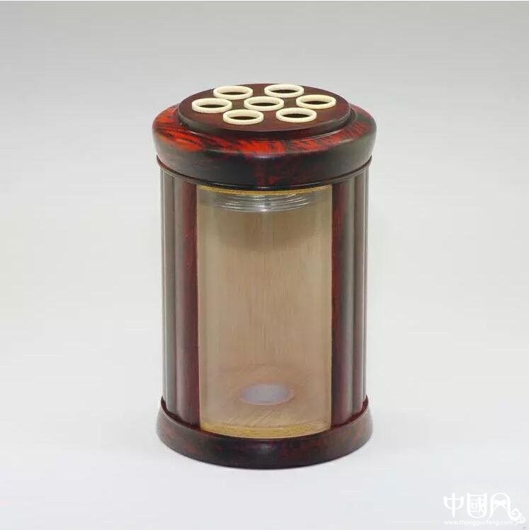 小葉紫檀開(kāi)窗蟈蟈筒蟈蟈罐鳴蟲用具