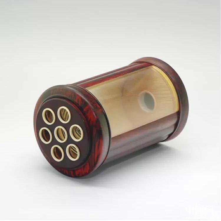 小葉紫檀開(kāi)窗蟈蟈筒蟈蟈罐鳴蟲用具
