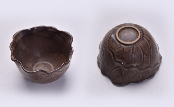原創陶瓷泡茶自動茶具，佛手蓮花功夫茶具