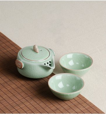 哥窯開片汝窯款個性創意茶具