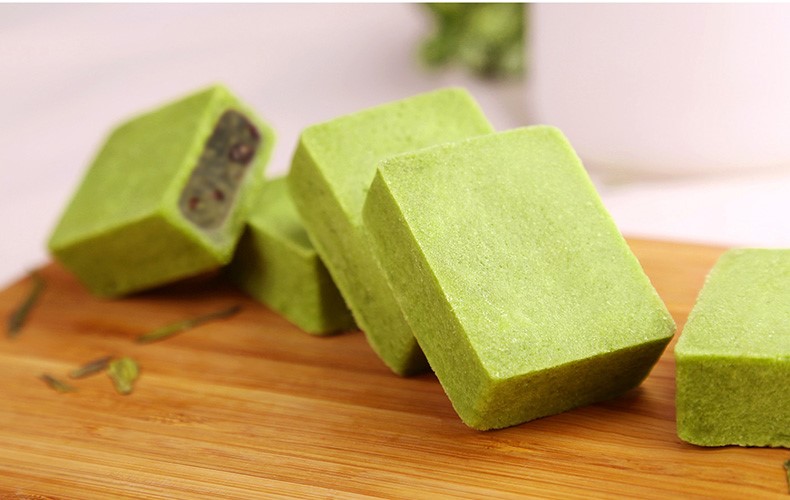 杭州特產美食糕點，特色手工抹茶點心龍井酥