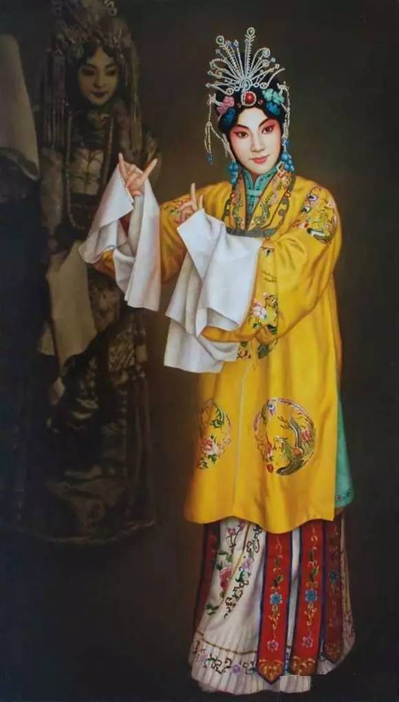 油畫中的京劇人物，美的不可思議！