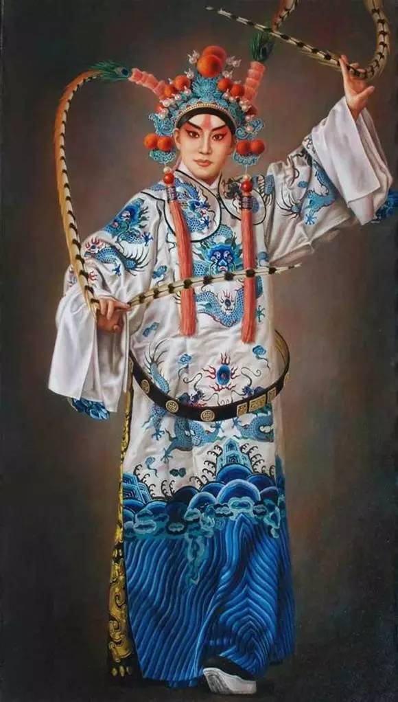 油畫中的京劇人物，美的不可思議！