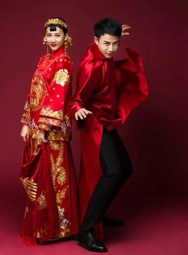中式婚禮，走心的明星禮服