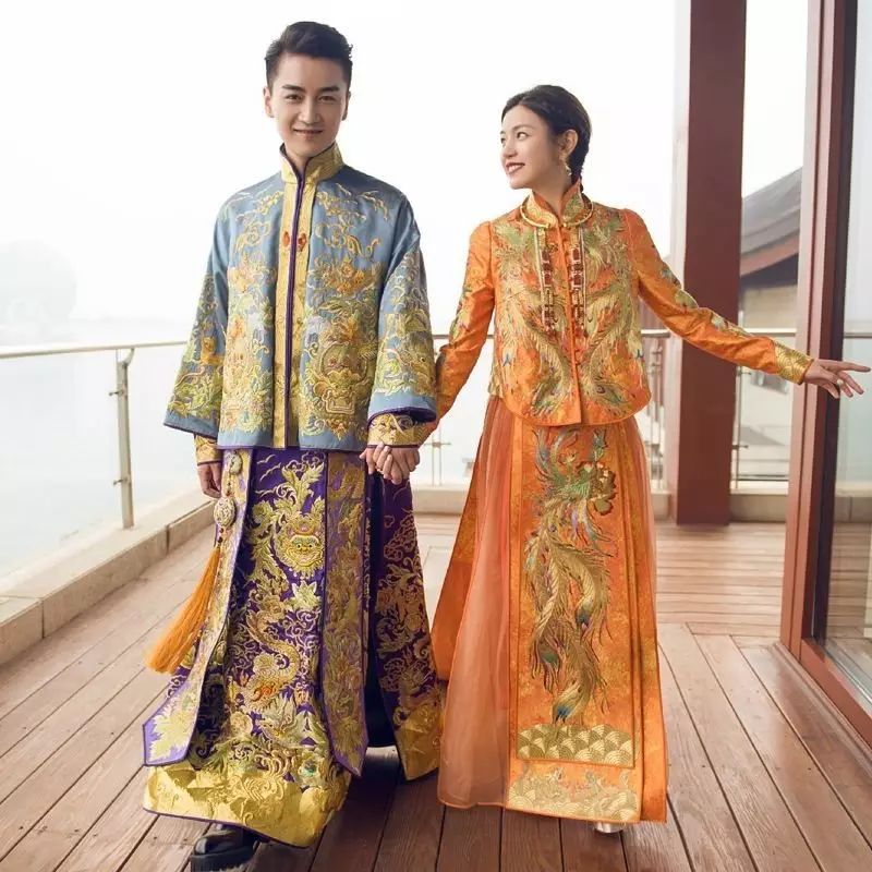 中式婚禮，走心的明星禮服