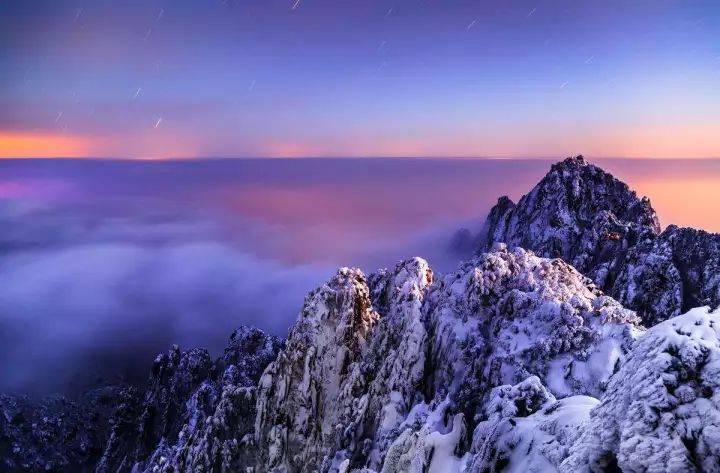 雪后黃山風景宛如人間仙境，舞一曲雪中霓裳羽
