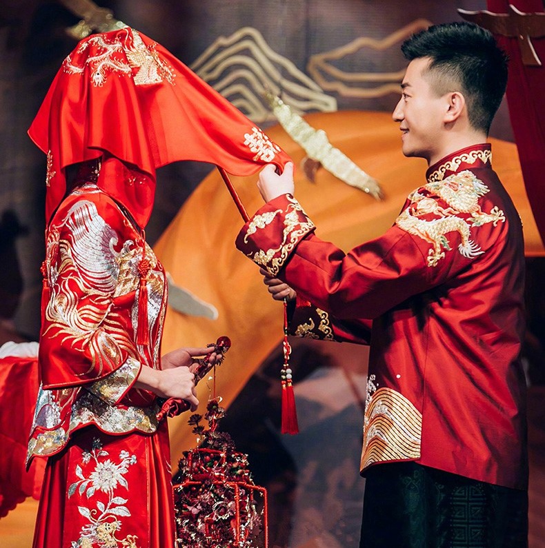 最美中國風(fēng)中式禮服新娘,中式婚禮圖片