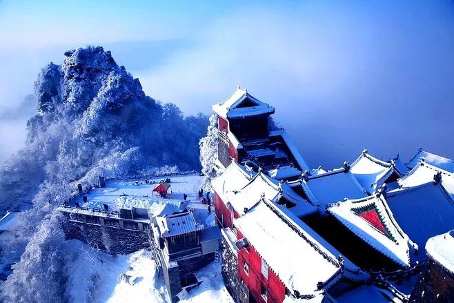 武當山雪景攝影:雪后武當是仙山