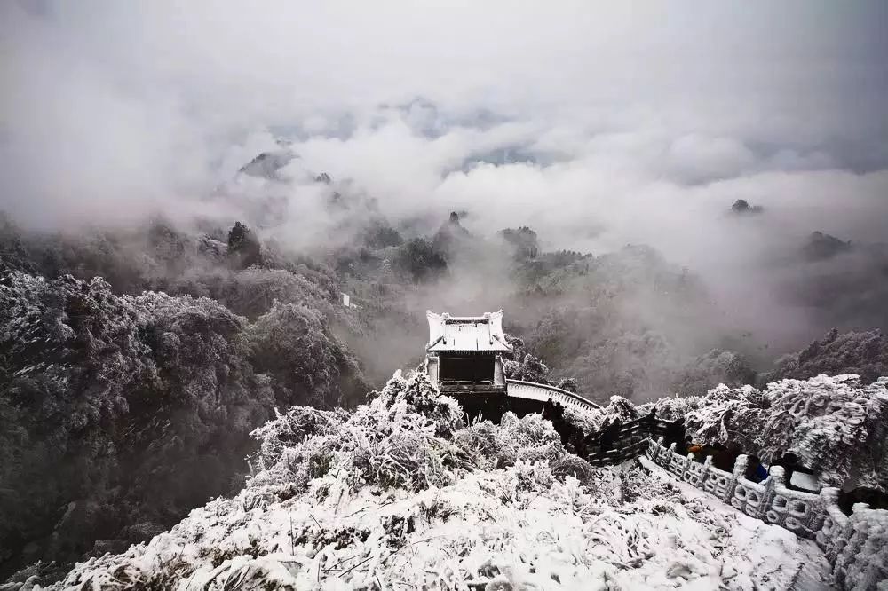 武當山雪景攝影：雪后武當是仙山