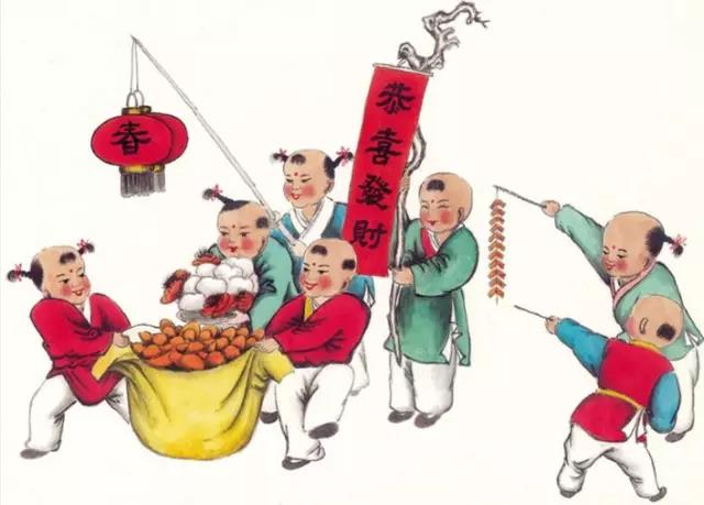 中國年畫：《古代風俗百圖》那時候年味正濃