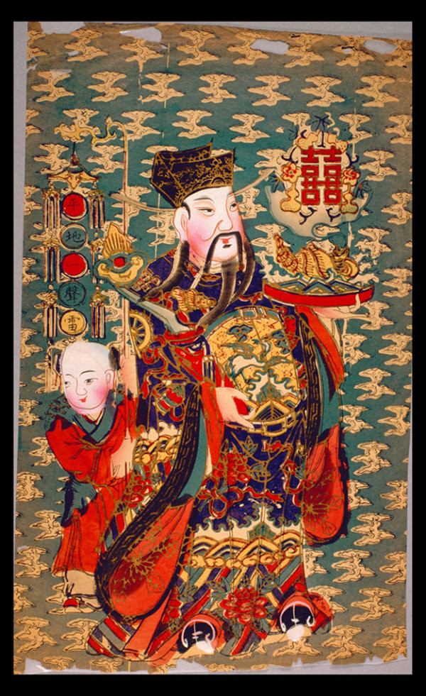 中國風傳統精美色彩艷麗的年畫（二）