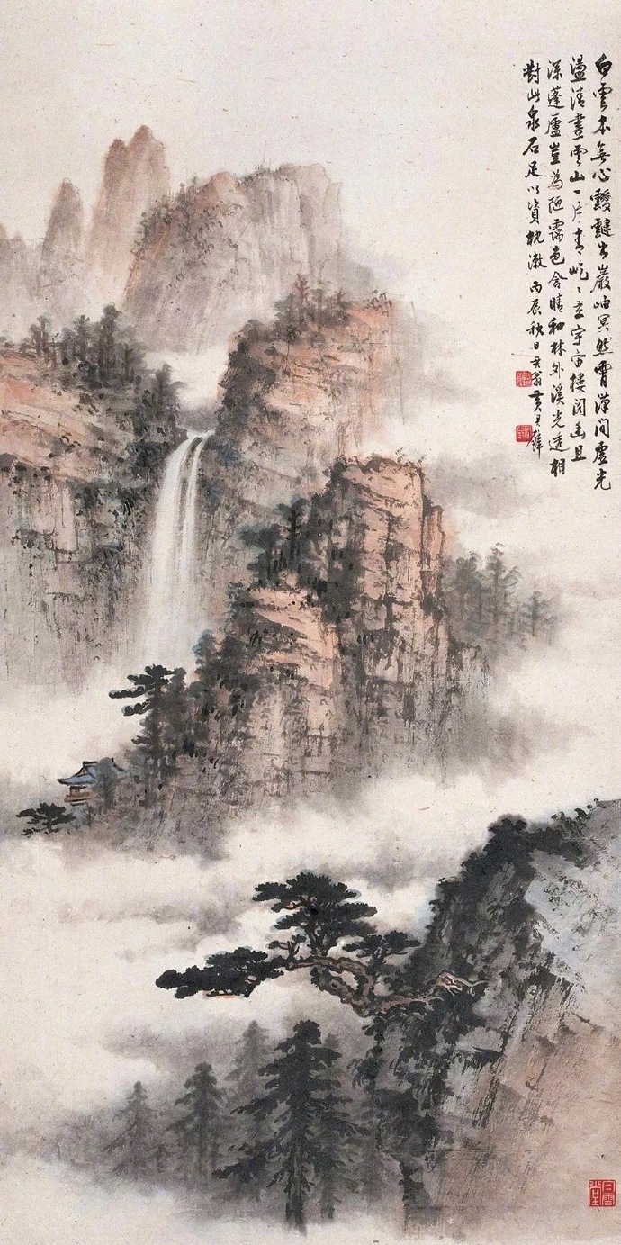 國(guó)畫(huà)山水圖集(41張)，高清國(guó)畫(huà)圖片欣賞