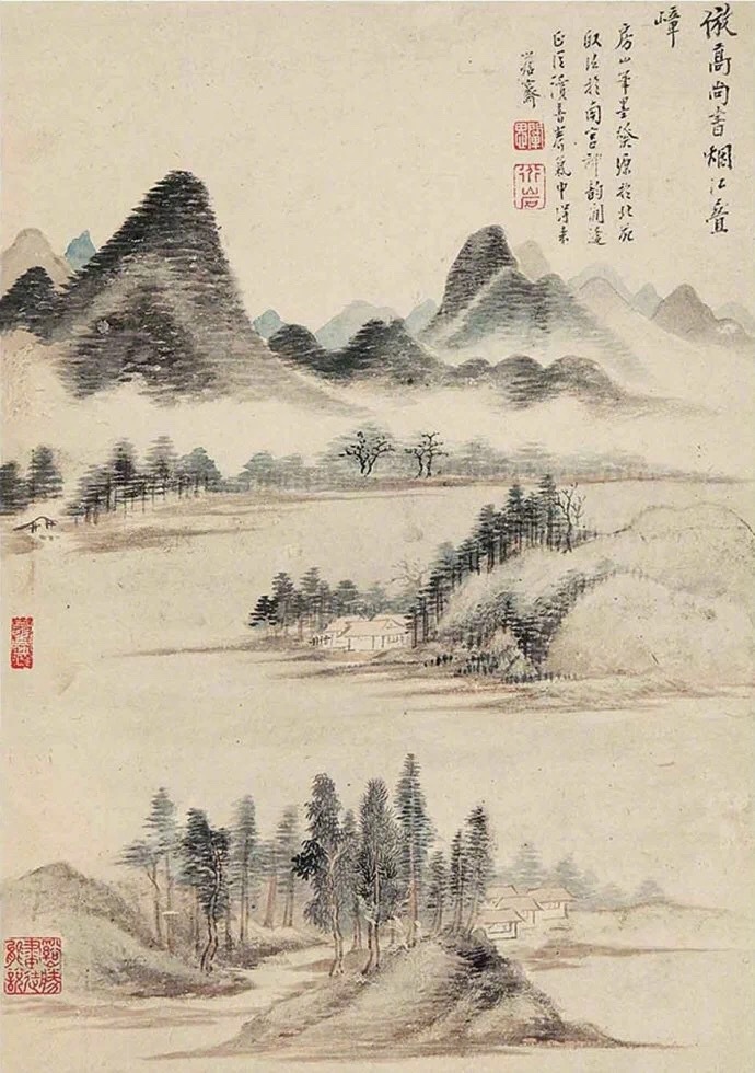 國(guó)畫(huà)山水圖集(41張)，高清國(guó)畫(huà)圖片欣賞