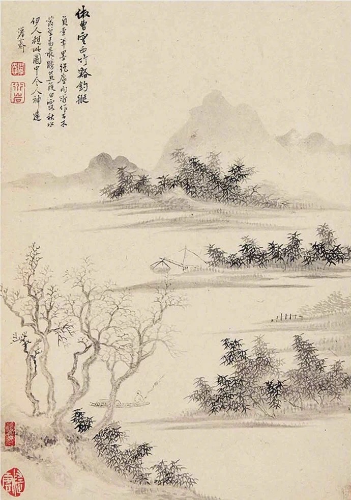 國(guó)畫(huà)山水圖集(41張)，高清國(guó)畫(huà)圖片欣賞