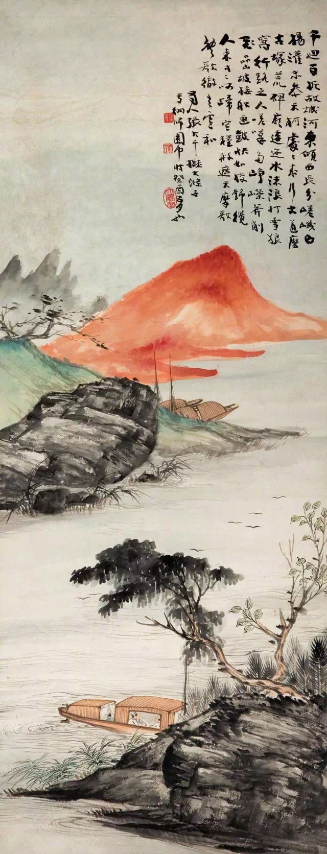 國(guó)畫(huà)山水圖集(41張)，高清國(guó)畫(huà)圖片欣賞