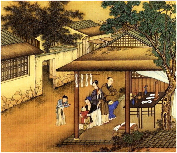中國24節(jié)氣古畫圖，超美國畫插畫欣賞