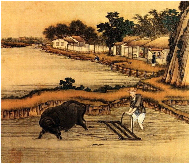 中國24節(jié)氣古畫圖，超美國畫插畫欣賞