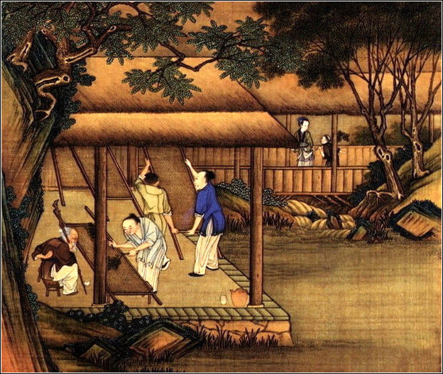 中國24節(jié)氣古畫圖，超美國畫插畫欣賞