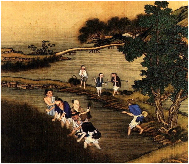 中國24節(jié)氣古畫圖，超美國畫插畫欣賞