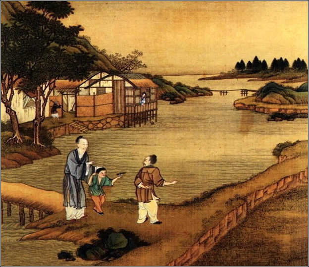 中國24節(jié)氣古畫圖，超美國畫插畫欣賞