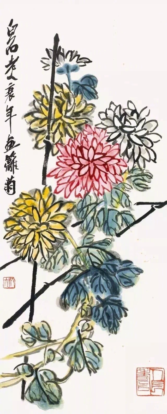 齊白石作品集合（90張），齊白石國畫作品欣賞