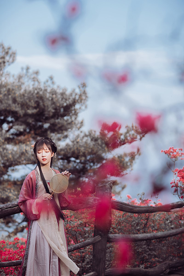 花不負儂，古裝女子攝影照片