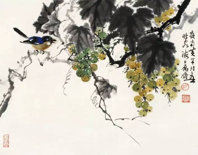 中國國畫藝術：絕美花鳥國畫圖片