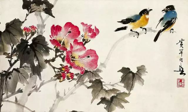 中國國畫藝術：絕美花鳥國畫圖片