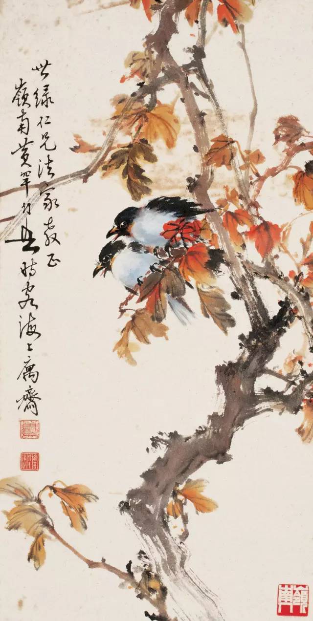 中國國畫藝術：絕美花鳥國畫圖片